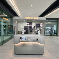 Robot Barista Automatique, Distributeur Automatique, Bras Robotique, Crème Glacée, Café, Écran Tactile, Refroidissement Thermoélectrique
