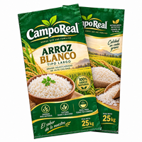 Sac tissé en PP composite 100 % vierge, résistant à l'humidité, 25 kg, 50 kg, laminé BOPP, durable, pour l'emballage du riz et l'exportation des céréales