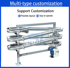 Nhựa chuỗi băng tải bảng Top 882tab đường cong chuỗi hệ thống băng tải cho thực phẩm và đồ uống, cà chua Ketchup băng tải - Product Image 3