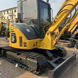 Used Japan Original Komatsu PC55MR Mini Crawler Excavator 5.5Ton Small Hydraulic Digger - Product Image 1