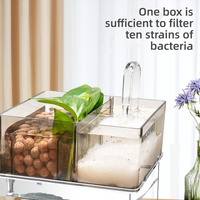 Petit aquarium de bureau épaissi pour poissons Betta, aquarium de bureau éco-cyclique, bol transparent créatif pour poissons rouges avec aquascaping