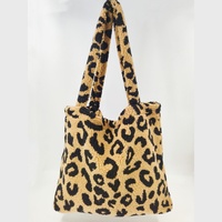 Sac fourre-tout léopard grande capacité, léger, sac à main à bandoulière, deux poignées, fermeture magnétique, usage quotidien, kakis doux