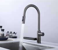 Robinet de cuisine monté sur le pont en acier inoxydable 304