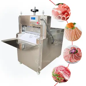 Máquina De Corte De Rolo De Carne De Congelamento Comercial Máquina De Corte De Carne Congelada Máquina De Corte Com Correia Transportadora