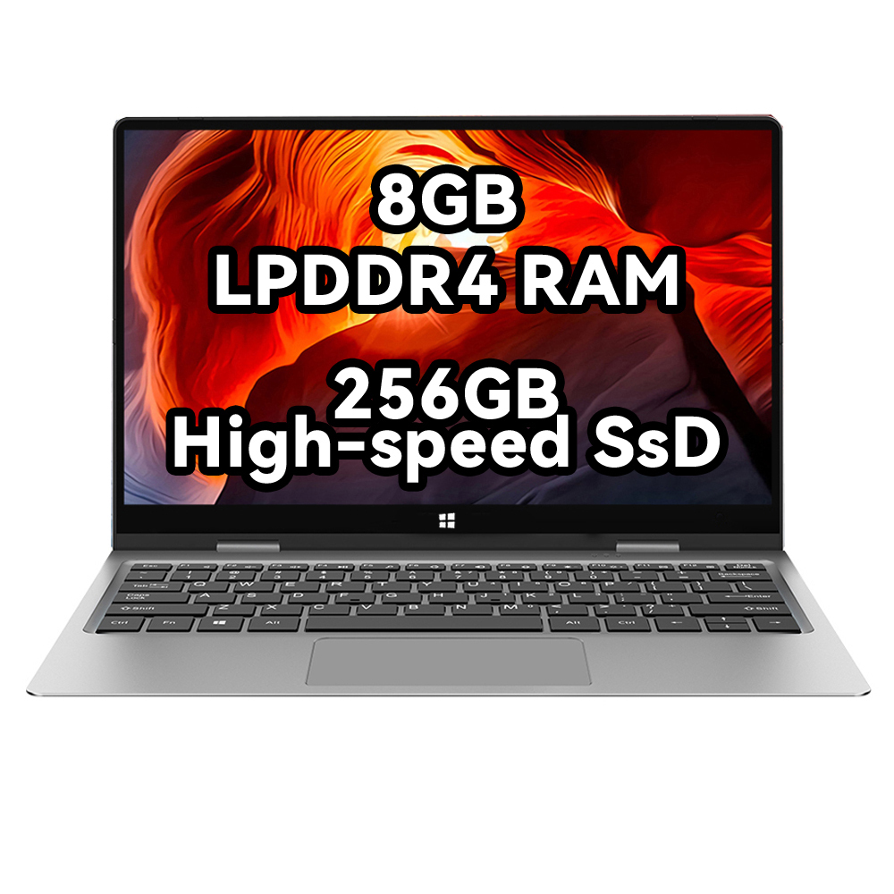 11.6" 360° Touchscreen Yoga Laptop – Quad Core, 256GB eMMC, Windows 10 - View 4
