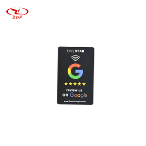 Usine directe en gros 13.56MHz NFC PVC Smart carte de visite d'hôtel étanche avec partage de médias sociaux et commentaires de site Web - Product Image 3