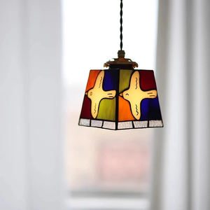 Lámpara Colgante Vintage de Esmalte Esmaltado para Interiores, Lámpara de Techo Creativa con Diseño de Paloma de la Paz para Dormitorio, Lámpara Decorativa de Techo Mediana para Interiores - Product Image 4