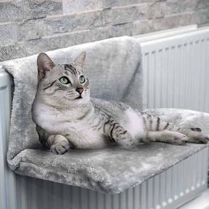 Vente en gros de lit de repos suspendu pour animaux de compagnie avec lit <span class=keywords><strong>radiateur</strong></span> Sherpa en polyester polaire doux et durable pour <span class=keywords><strong>chat</strong></span> - Product Image 1