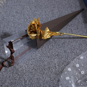 Roses artificielles décoratives plaquées or, fleurs <span class=keywords><strong>éternel</strong></span>les pour toujours, cadeau <span class=keywords><strong>de</strong></span> Noë<span class=keywords><strong>l</strong></span> pour la Saint-Valentin avec boîte cadeau - Product Image 5