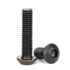 Tornillos de Cabeza de Botón con Hexágono Interno de Acero Inoxidable M2.5 M3 M4 M5 M6, Acabado Óxido Negro, Estándar ISO - Product Image 5