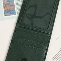 Tarjetero Plegable de Negocios con Logotipo Personalizado, Diseño Sólido y Elegante, con Bolsillos Opcionales y Cierre Inteligente de Marca Personalizada