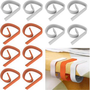 <span class=keywords><strong>Nappe</strong></span> antidérapante avec boucle <span class=keywords><strong>fixe</strong></span> en plastique et petit support de tissu sécurisé à clip - Product Image 2
