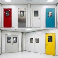 Portes d'hôpital modernes personnalisées les plus vendues, certifiées BS CE, principaux modèles en acier pour salles médicales et chambres d'hôpital