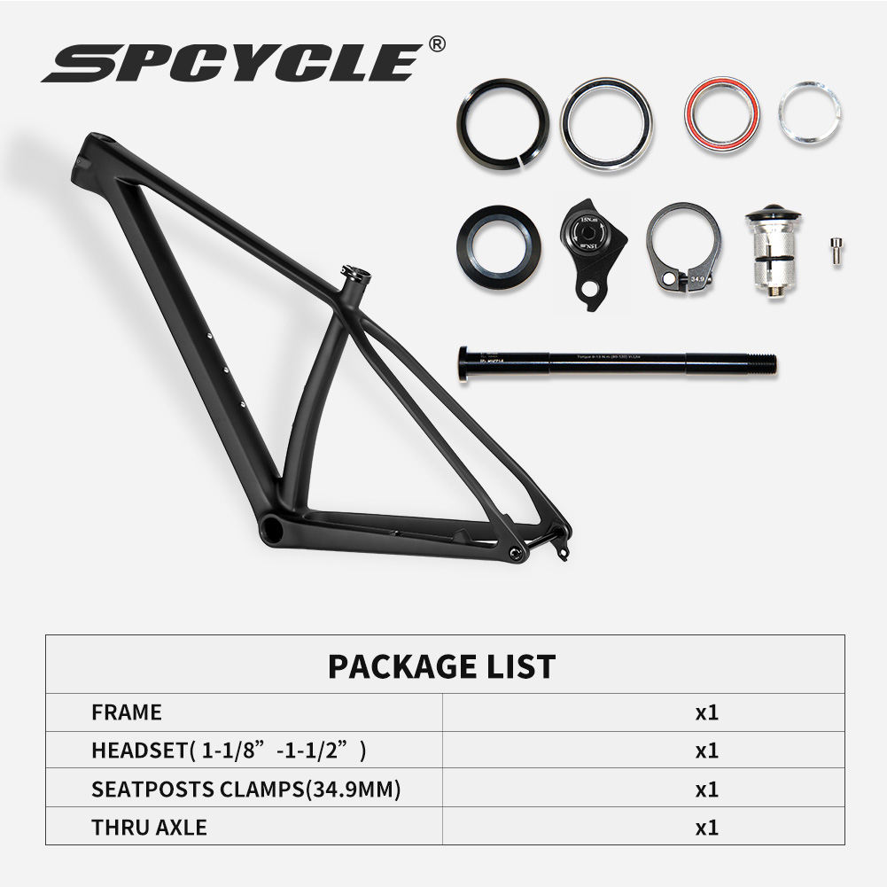 29er Carbon Fiber Mtb Frame For Men's Mountain Bicycles 148x12mm