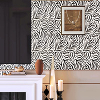 Papier peint rayé nordique, papier peint imperméable pour portes, papier peint moderne, fabricants de panneaux muraux autocollants