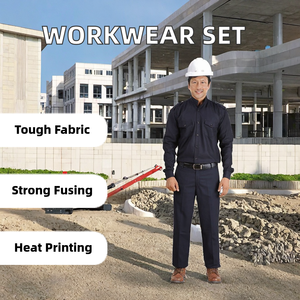 Conjunto de Uniforme de Trabajo de Verano Elegante para Construcción y Bomberos, Ropa de Guardia - Product Image 3