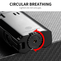 Briquet cigare de luxe à double jet flamme logo personnalisé vente en gros allume-cigare torche butane et coupe-cigare