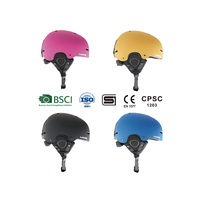 Casque de ski sur glace OEM CE EN1077 pour adultes et enfants Casque de snowboard avec coque en PC et casque de sécurité pour la neige en mousse EPS