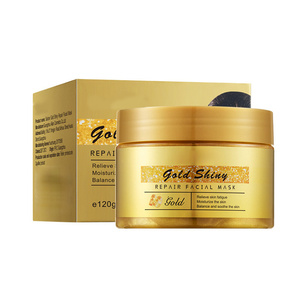 Private Label Anti-Aging-Gesichts maske White ning Gesichts masken <span class=keywords><strong>Beauty</strong></span> 24K Gold <span class=keywords><strong>Sleeping</strong></span> Jelly Mask - Product Image 1