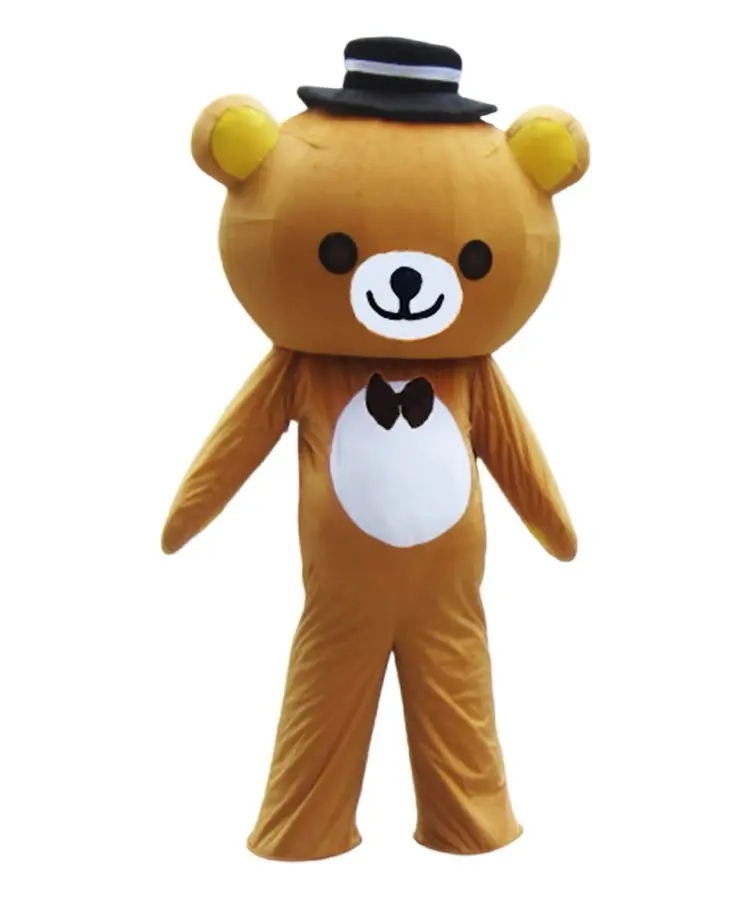 Costume della bambola dell'orso delle celebrità di Internet grande orso testa carino cartone animato co copertura per la testa orso vestiti oggetti di scena