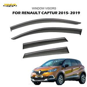 Deflettori per Finestrini Sportivi Migo MG-REN all'Ingrosso per Duster 2010-2016 Renault Captur 2013-2019 in PC + Acciaio Inossidabile con Nastro 3M - Product Image 4