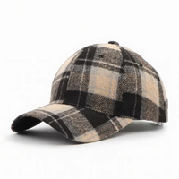 Gorra de Béisbol Unisex de Lana de 6 Paneles, Estilo Británico, de Alta Calidad, para las Cuatro Estaciones, Ajustable, a la Moda, 2026