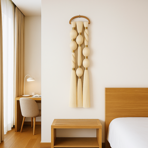 Boho Textile Fil Tissé Sphéricité Boule Macramé Bulle Tenture Art Design Décoration de La Maison Décoration Murale De <span class=keywords><strong>Luxe</strong></span> pour Salon - Product Image 5