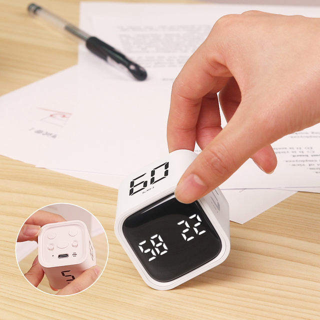Gravity Digital Kitchen Timer for Students-Plastic Material LED Display Battery Powered Countdown & Reminder Function