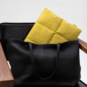 Lightweight Winter Design Corduroy Cute Puffer Quilted <b>Laptop</b> <b>Sleeve</b> 13" 14" 15.6" Yellow or Customizable Color - Product Image 2