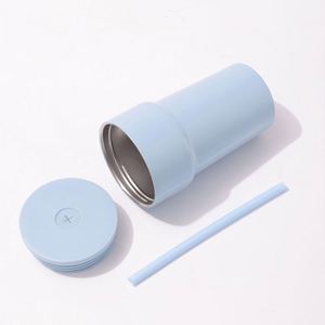 Customized 500ml Vacuum Insulated Stainless Steel Sport Travel Mug <b>Straw</b> Hours Thermal Performance Personalized for Gym - Product Image 4