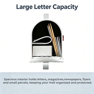 Cassetta Postale in Metallo Personalizzata Impermeabile Stile Americano per Esterni con <span class=keywords><strong>Porta</strong></span> Giornali - Product Image 4