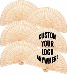 Éventails en bambou personnalisés, design créatif, éventails promotionnels pour les fêtes de mariage, les mariages à la plage et les mariages d'été - Product Image 1