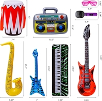 En stock, jouets d'instruments de musique gonflables en PVC, colorés, de haute qualité, cadeau parfait