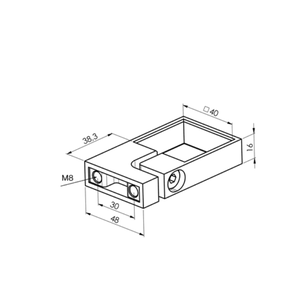 Support carré réglable en <span class=keywords><strong>inox</strong></span> pour système de balustrade extérieure, idéal pour rampes de balcon et escaliers – Offre Spéciale - Product Image 3