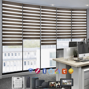 App Wifi Smart Automatic Dual Roller Motor Blinds Shades <strong>Day</strong> Night Window Electric Motorized Zebra Blinds Custom Size - Product Image 5