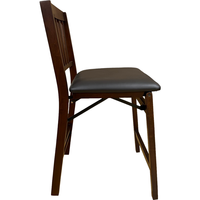 Chaise de comptoir de restaurant coussin en PU pratique et pratique de haute qualité chaise de comptoir pliable en bois simple moderne pour la maison
