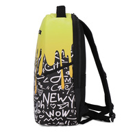 Sac à dos en PVC OEM/ODM - Usine de Quanzhou, votre design fluide de lettres et de doodles avec poches antivol pour l'université