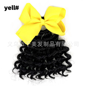 Nuevo Accesorio para el Cabello Infantil Africano 2023, Tocado con Moño y Trenza, Peluca <span class=keywords><strong>de</strong></span> Cola <span class=keywords><strong>de</strong></span> Caballo, Accesorios para el Cabello Vivian Unisex - Product Image 5