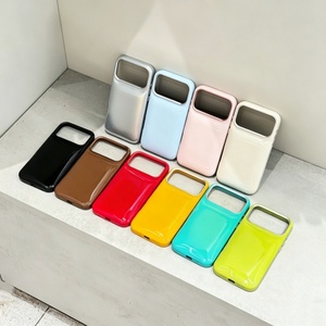Coque de téléphone antichoc en cuir PU à bulles unique pour iPhone 17 16 Pro Max – Vente en gros - Product Image 2