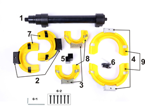 Tbtools Bộ dụng cụ sửa chữa bảo dưỡng ô tô Bộ dụng cụ sửa chữa bảo dưỡng tự động nén lò xo tác động tb060 - Product Image 6