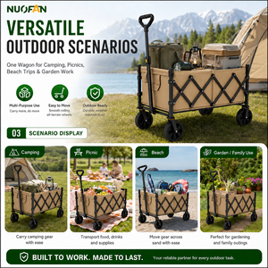 NF-645 Carrito de Camping Plegable y Portátil para Exteriores, de Alta Capacidad y Gran Capacidad de Carga, un Éxito de Ventas - Product Image 3