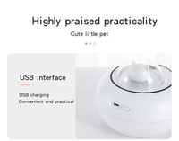 Vente chaude Décorer Cadeau Mini Portable Nébuliseur Usb Mignon Chat Romantique Veilleuse 300 ml Aromathérapie Diffuseur Humidificateur