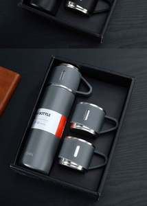 Nuevos Regalos de Oficina Personalizados para Empleados, Artículos Promocionales, Juegos Ejecutivos, Una Taza Térmica y Dos Tapas/Cubiertas para Tazas, Regalos 2025 - Product Image 3