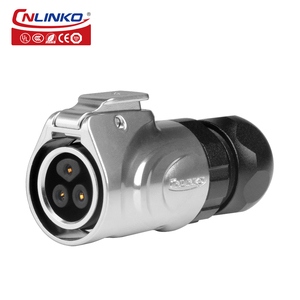 Cnlinko Lp-16-3 <span class=keywords><strong>Pin</strong></span> Kim Loại Dây Vít Thông Tư Không Thấm Nước Hàng Không Cắm Kết Nối - Product Image 3
