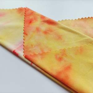 Tissu jersey tricoté en polyester et élasthanne 2026, double finition, effet soie de lait, tie-dye, extensible dans les quatre sens - Product Image 5