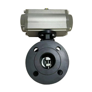 D642F Pneumatic Flange Butterfly Valve 304 Stainless Steel Soft <b>Seal</b> For Water Normal Temperature - Product Image 1