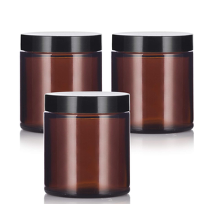 2oz 4oz 8oz 10oz hổ phách lọ thủy tinh với tre keo gỗ nắp - Product Image 5