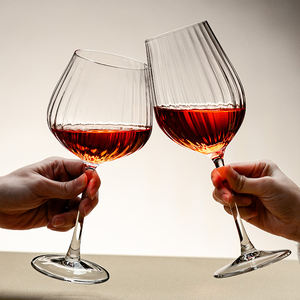 Verres à <span class=keywords><strong>gin</strong></span> en gros, design classique personnalisé, gobelet à ballon côtelé, style classique - Product Image 3