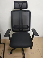 Usine de vente en gros, meubles commerciaux de conception moderne, chaise pivotante de bureau ergonomique réglable avec levage 3D JX-622A