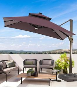 Parasol de terrasse rétractable à bras articulé, grand format, en aluminium, résistant au vent, durable, idéal pour les hôtels et restaurants – Meilleur prix - Product Image 3